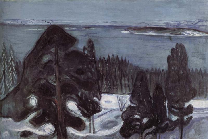 Winter night, Edvard Munch